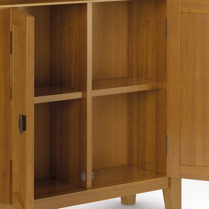 Meuble de rangement bas de transition en BOIS MASSIF 32 pouces WYNDENHALL Mansfield - 32 larg. x 14 prof. x 31 haut.