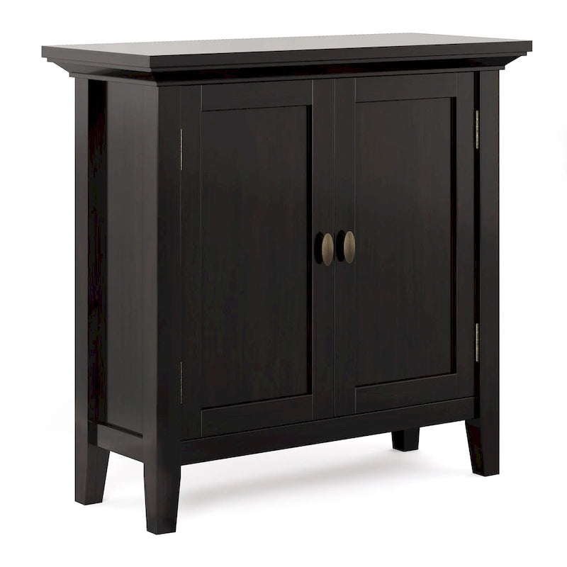 Meuble de rangement bas de transition en BOIS MASSIF 32 pouces WYNDENHALL Mansfield - 32 larg. x 14 prof. x 31 haut.