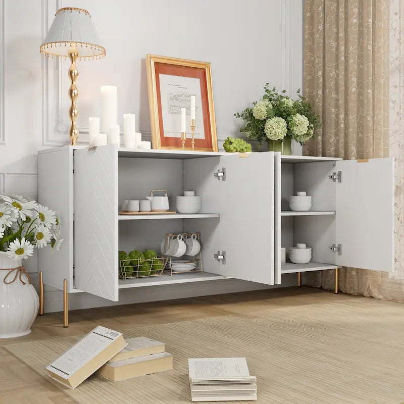 Clihome Buffets enfilades modernes à 4 portes