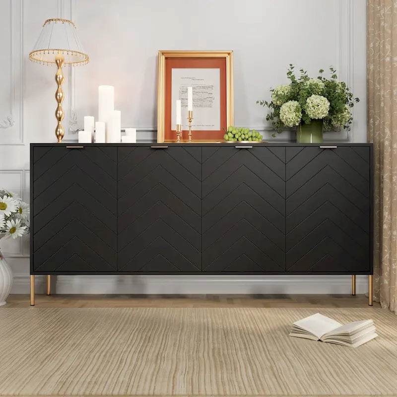 Clihome Buffets enfilades modernes à 4 portes