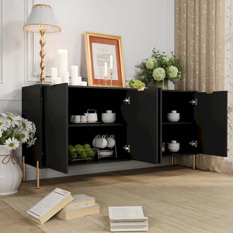 Clihome Buffets enfilades modernes à 4 portes