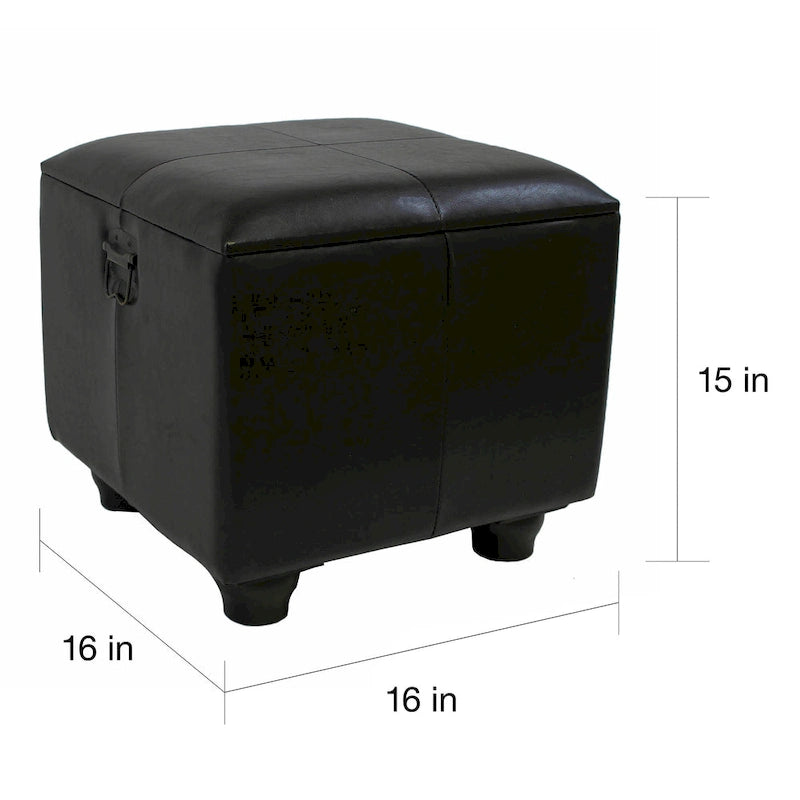 Pouffe de rangement carré Carmel International Caravan