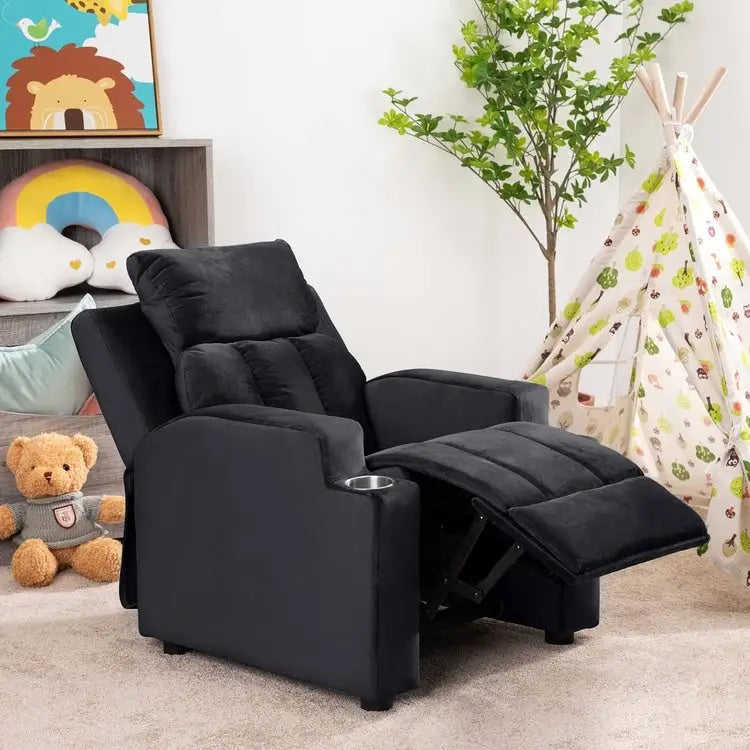 Sièges Magiques pour Super-Héros et Princesses, Fauteuil Inclinable Super Deluxe pour Enfants avec Repose-Pieds, Appui-Tête, 2 Porte-Gobelets