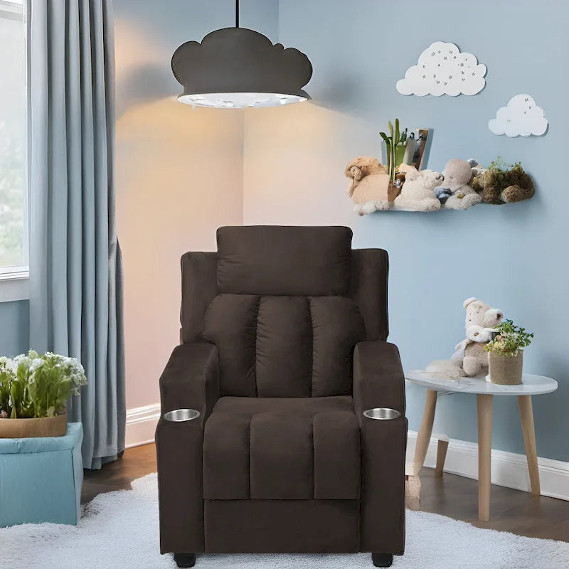 Sièges Magiques pour Super-Héros et Princesses, Fauteuil Inclinable Super Deluxe pour Enfants avec Repose-Pieds, Appui-Tête, 2 Porte-Gobelets
