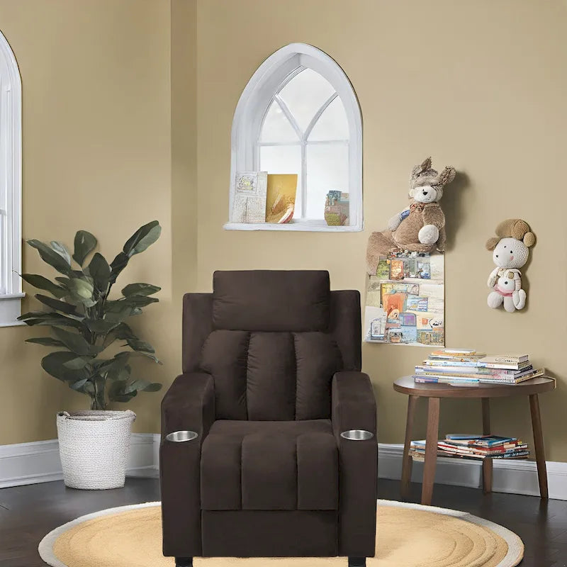 Sièges Magiques pour Super-Héros et Princesses, Fauteuil Inclinable Super Deluxe pour Enfants avec Repose-Pieds, Appui-Tête, 2 Porte-Gobelets