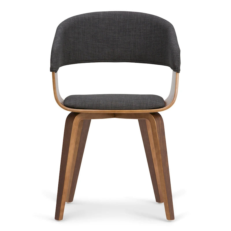 WYNDENHALL Calinda Chaise de salle à manger individuelle en bois courbé de style milieu de siècle - 20,5 larg. x 21,7 prof. x 30,9 haut.