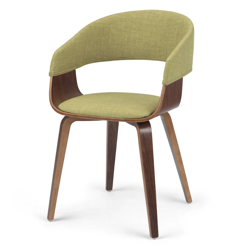 WYNDENHALL Calinda Chaise de salle à manger individuelle en bois courbé de style milieu de siècle - 20,5 larg. x 21,7 prof. x 30,9 haut.