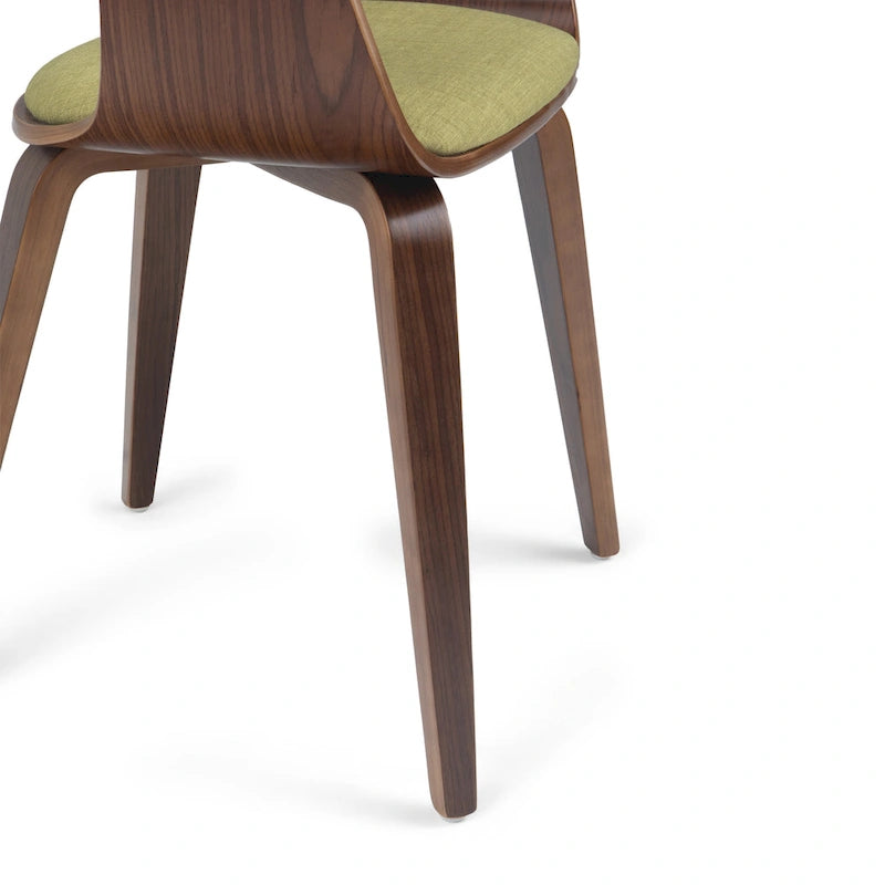 WYNDENHALL Calinda Chaise de salle à manger individuelle en bois courbé de style milieu de siècle - 20,5 larg. x 21,7 prof. x 30,9 haut.