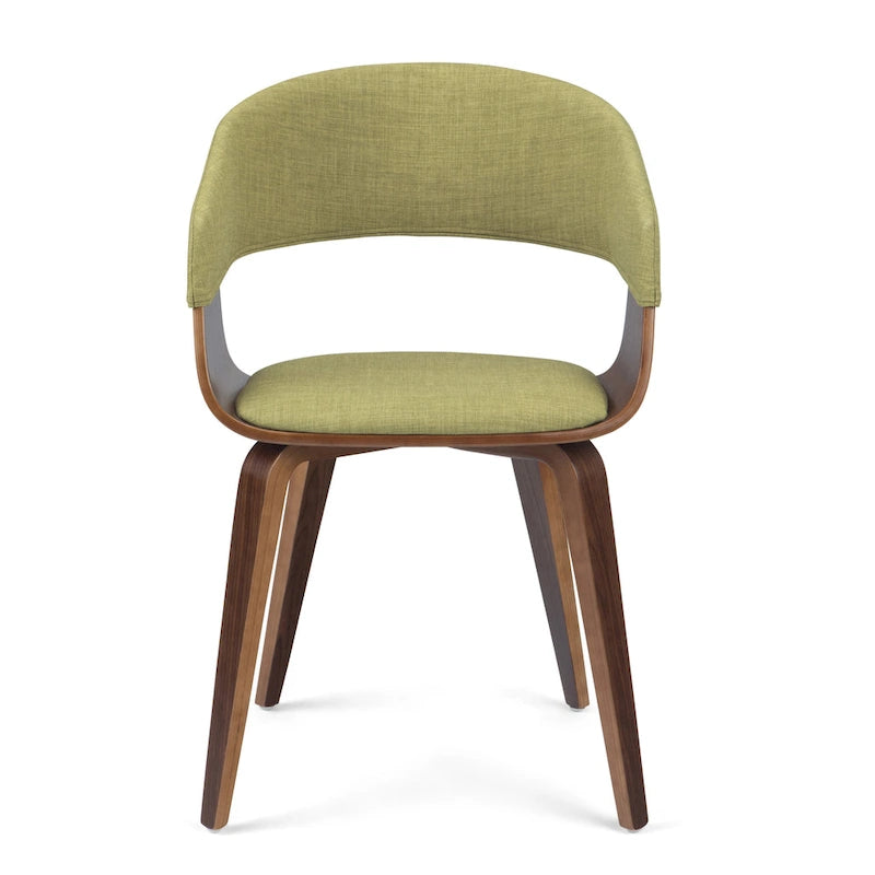 WYNDENHALL Calinda Chaise de salle à manger individuelle en bois courbé de style milieu de siècle - 20,5 larg. x 21,7 prof. x 30,9 haut.