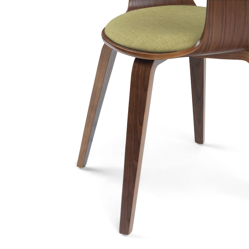 WYNDENHALL Calinda Chaise de salle à manger individuelle en bois courbé de style milieu de siècle - 20,5 larg. x 21,7 prof. x 30,9 haut.