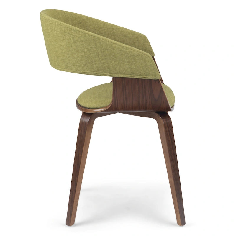 WYNDENHALL Calinda Chaise de salle à manger individuelle en bois courbé de style milieu de siècle - 20,5 larg. x 21,7 prof. x 30,9 haut.