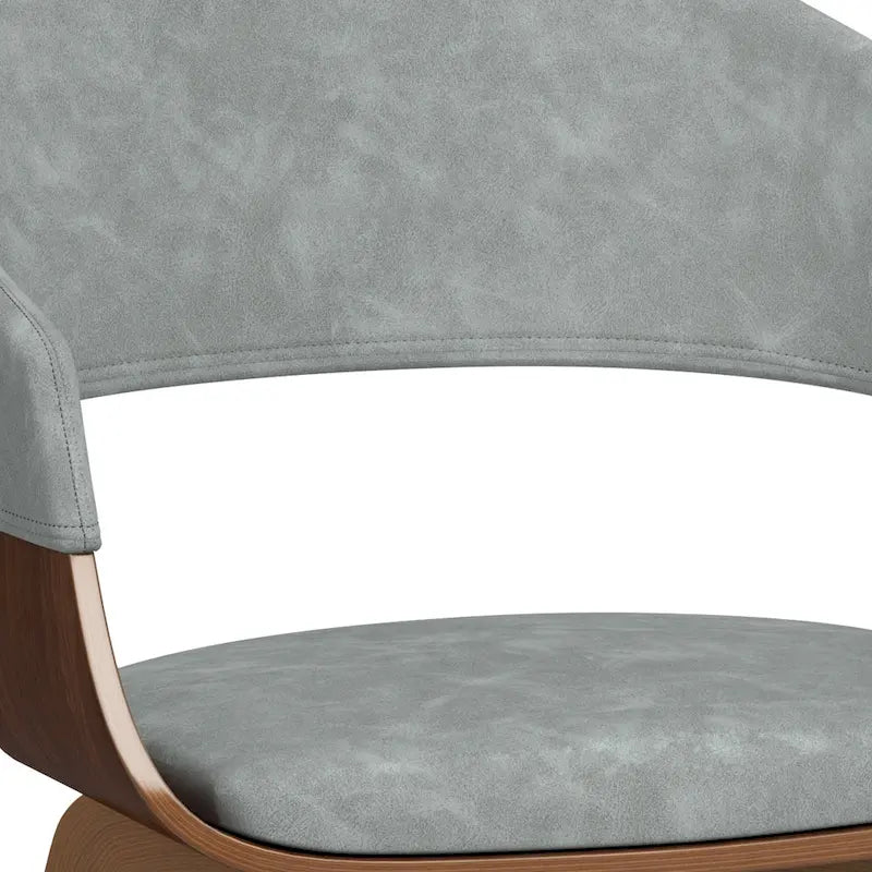 WYNDENHALL Calinda Chaise de salle à manger individuelle en bois courbé de style milieu de siècle - 20,5 larg. x 21,7 prof. x 30,9 haut.