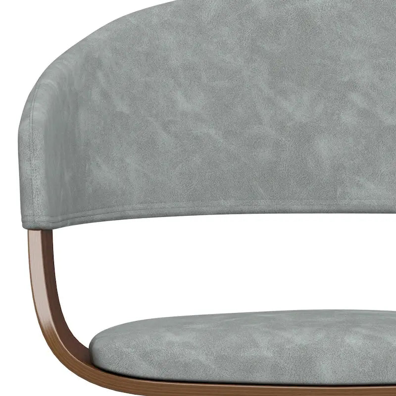 WYNDENHALL Calinda Chaise de salle à manger individuelle en bois courbé de style milieu de siècle - 20,5 larg. x 21,7 prof. x 30,9 haut.