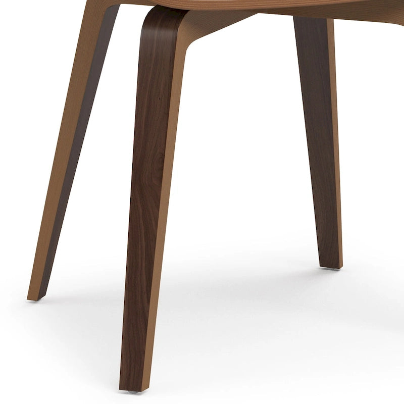 WYNDENHALL Calinda Chaise de salle à manger individuelle en bois courbé de style milieu de siècle - 20,5 larg. x 21,7 prof. x 30,9 haut.