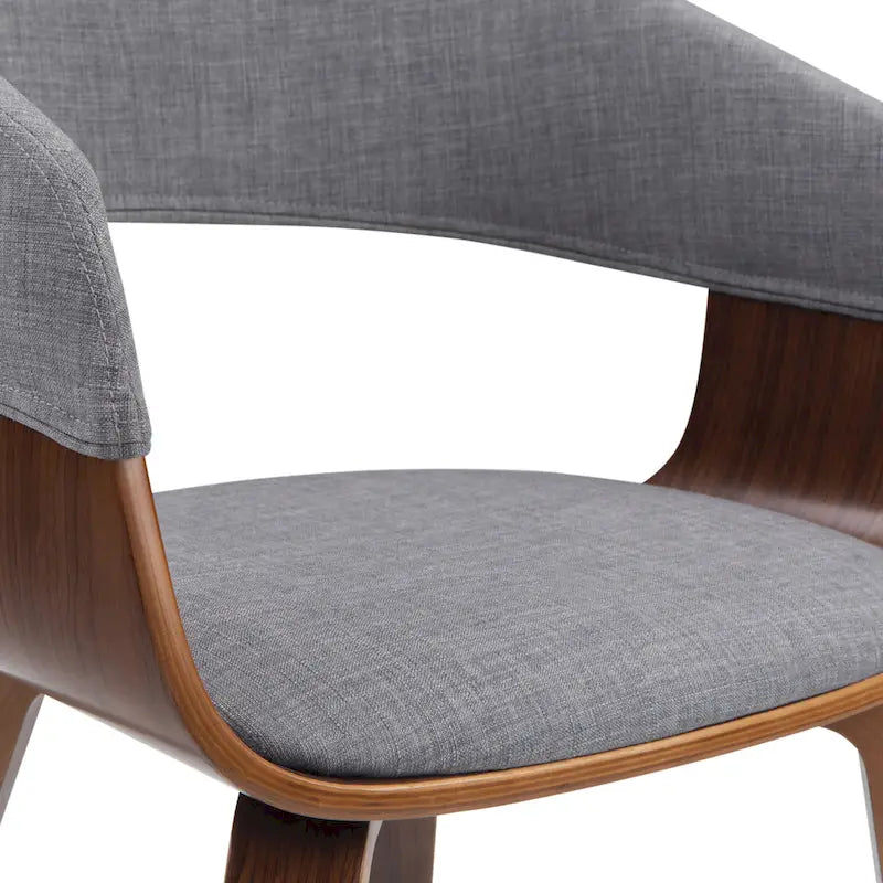 WYNDENHALL Calinda Chaise de salle à manger individuelle en bois courbé de style milieu de siècle - 20,5 larg. x 21,7 prof. x 30,9 haut.