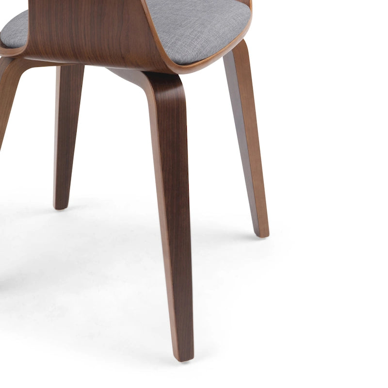 WYNDENHALL Calinda Chaise de salle à manger individuelle en bois courbé de style milieu de siècle - 20,5 larg. x 21,7 prof. x 30,9 haut.