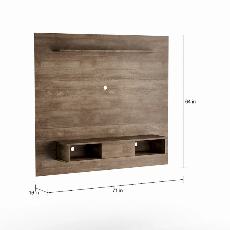 Meuble TV Midtown Concept à 2 étagères en bois composite de 70 pouces pour écrans plats