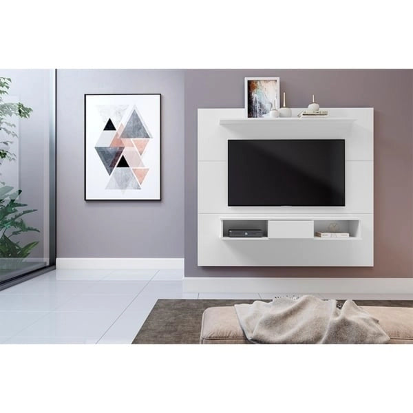 Meuble TV Midtown Concept à 2 étagères en bois composite de 70 pouces pour écrans plats
