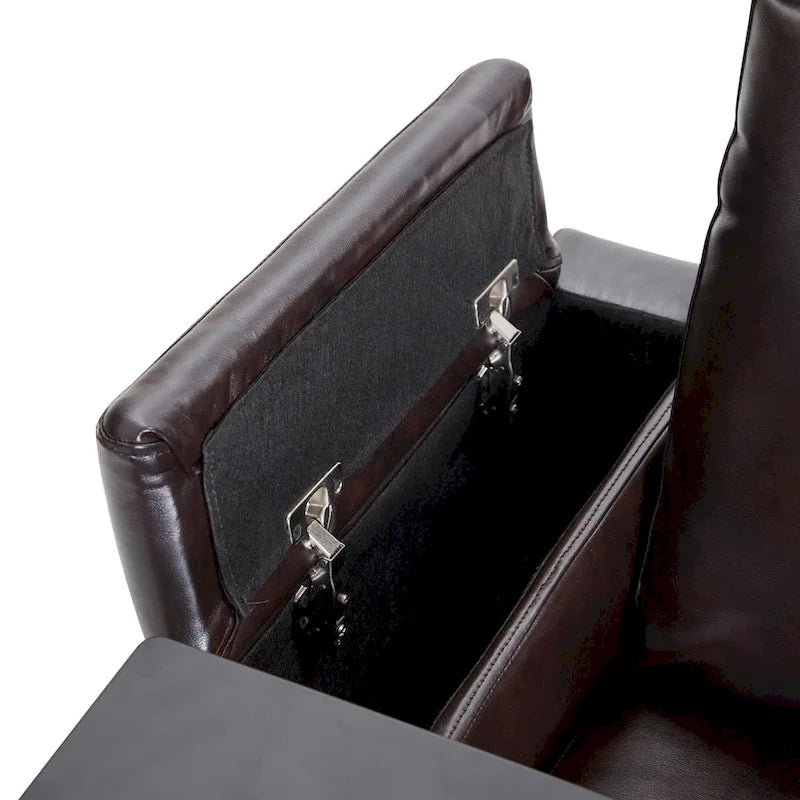 Fauteuil inclinable Nestfair Power Motion avec 2 porte-gobelets et tablette pivotante à 360°