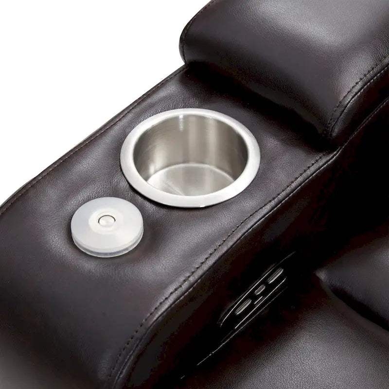 Fauteuil inclinable Nestfair Power Motion avec 2 porte-gobelets et tablette pivotante à 360°