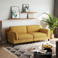 Canapé moderne 90 pouces en velours côtelé, confortable, avec assise profonde