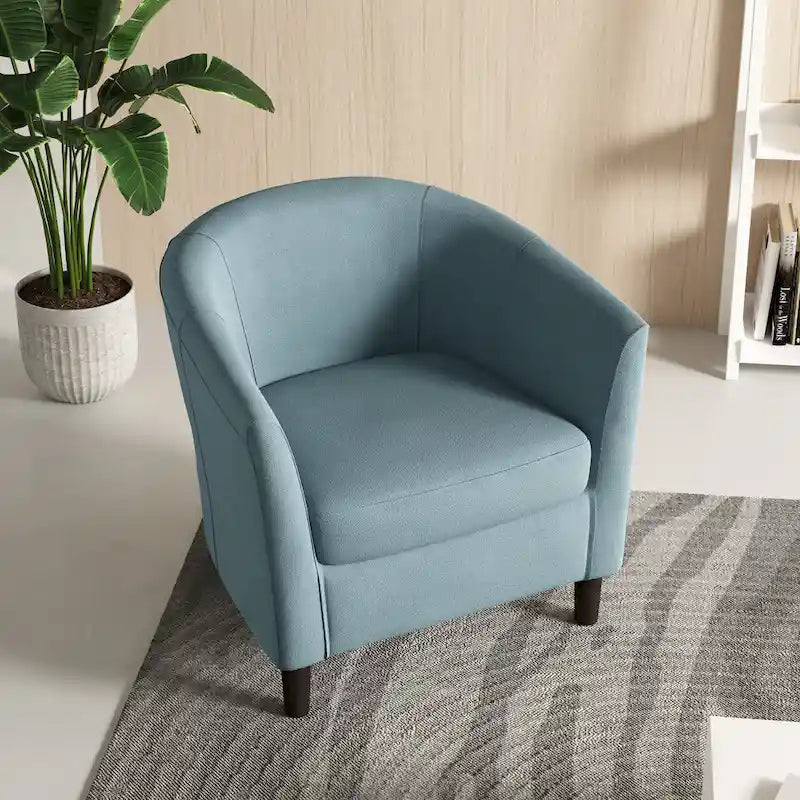 Fauteuils d'appoint modernes en forme de tonneau, Fauteuils club confortables
