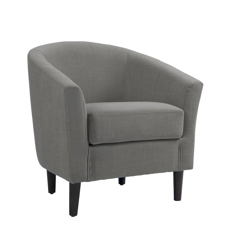 Fauteuils d'appoint modernes en forme de tonneau, Fauteuils club confortables