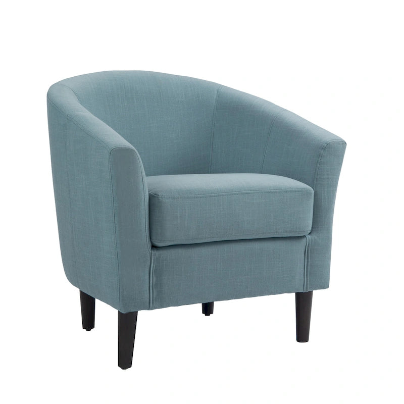 Fauteuils d'appoint modernes en forme de tonneau, Fauteuils club confortables
