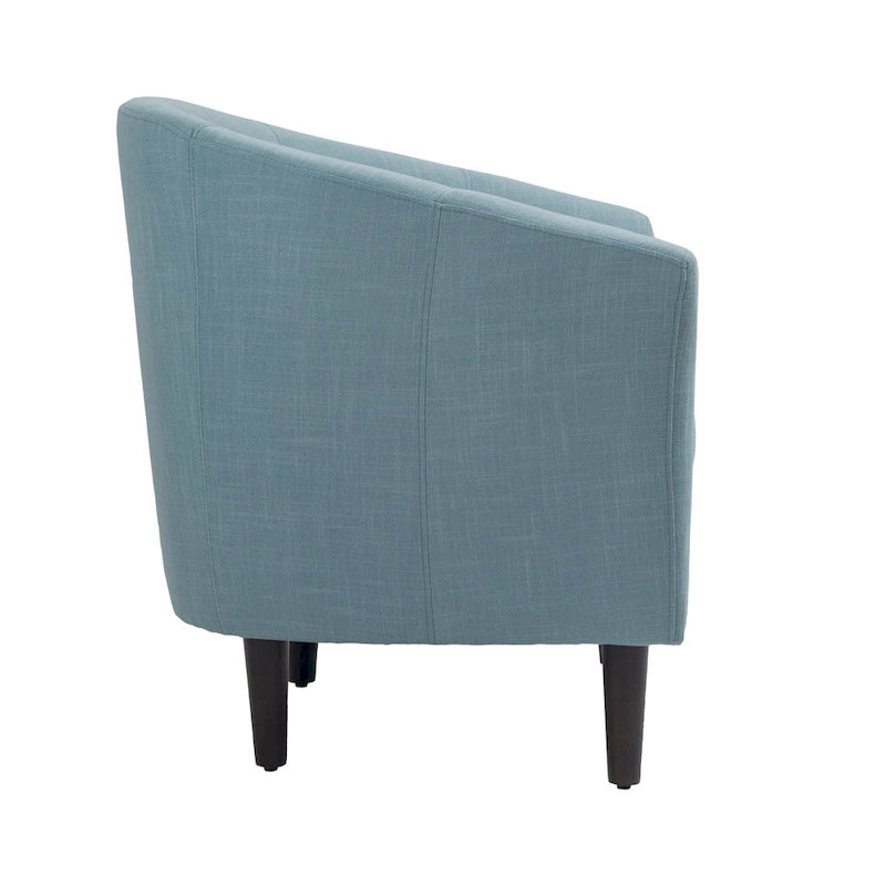 Fauteuils d'appoint modernes en forme de tonneau, Fauteuils club confortables