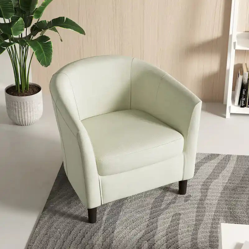 Fauteuils d'appoint modernes en forme de tonneau, Fauteuils club confortables