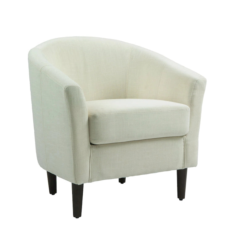 Fauteuils d'appoint modernes en forme de tonneau, Fauteuils club confortables