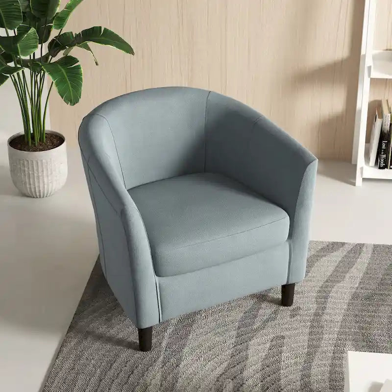 Fauteuils d'appoint modernes en forme de tonneau, Fauteuils club confortables