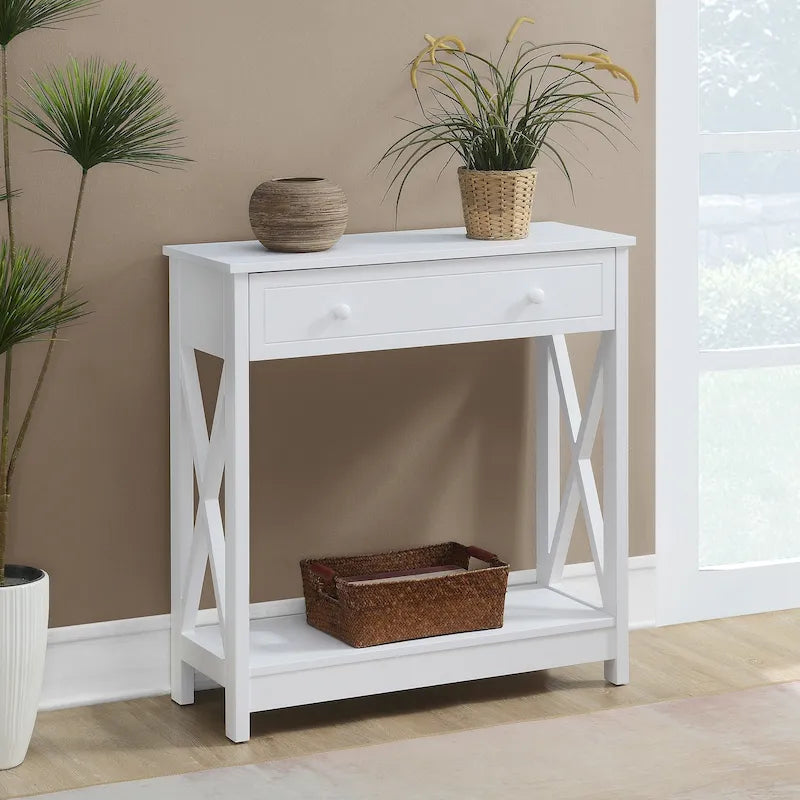 Console d'entrée/couloir à 1 tiroir et étagère Oxford de Convenience Concepts