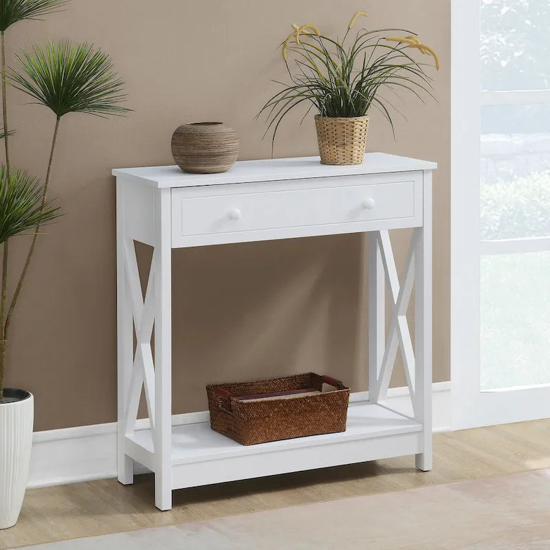 Console d'entrée/couloir à 1 tiroir et étagère Oxford de Convenience Concepts