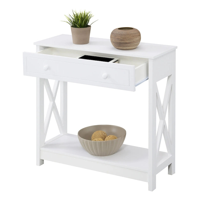 Console d'entrée/couloir à 1 tiroir et étagère Oxford de Convenience Concepts
