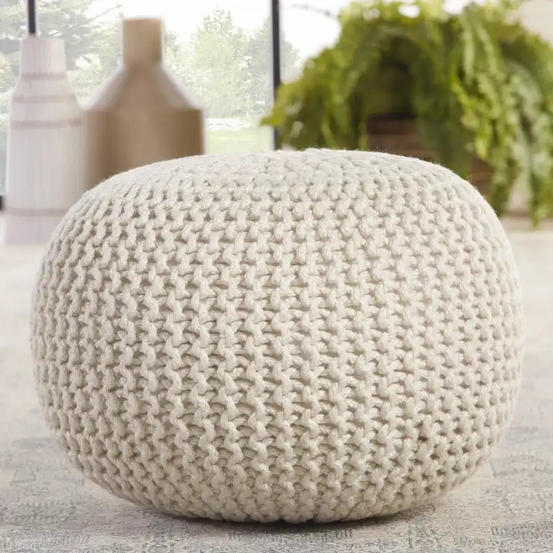Pouf rond Asilah d'intérieur et d'extérieur - 20x20x14