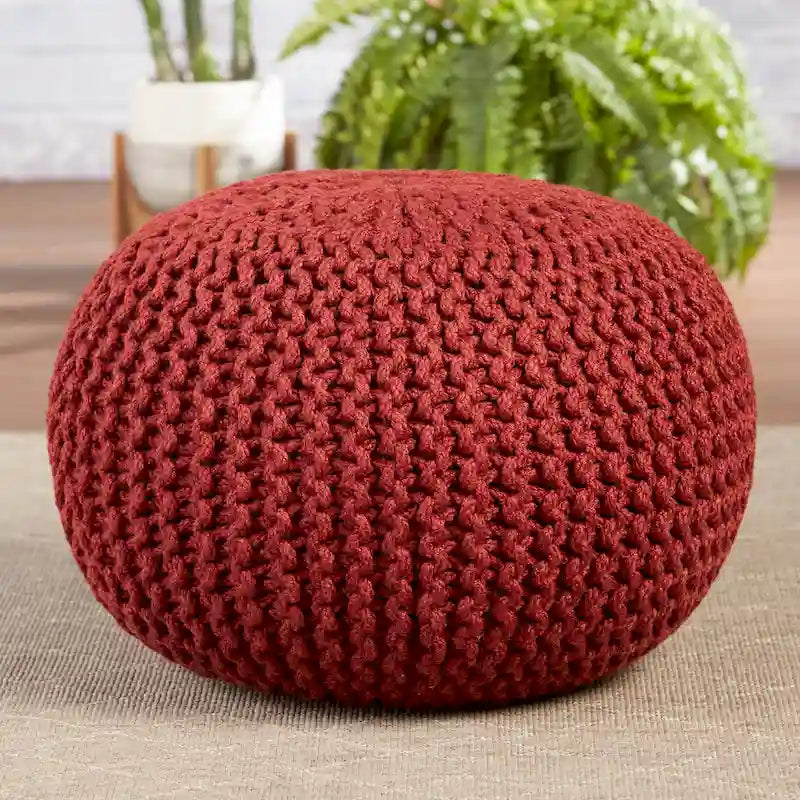 Pouf rond Asilah d'intérieur et d'extérieur - 20x20x14