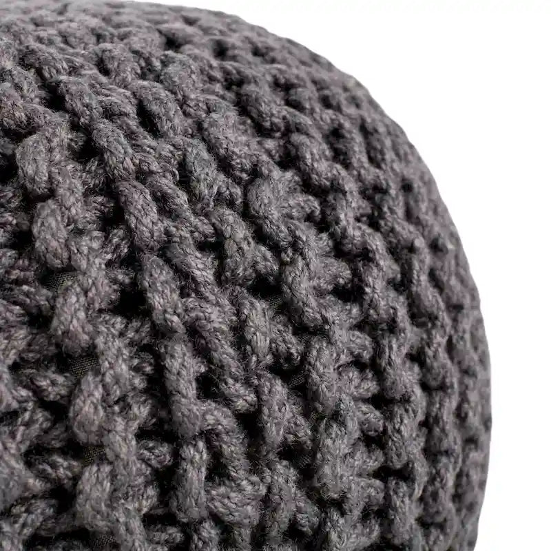Pouf rond Asilah d'intérieur et d'extérieur - 20x20x14