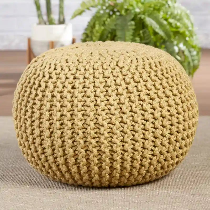 Pouf rond Asilah d'intérieur et d'extérieur - 20x20x14