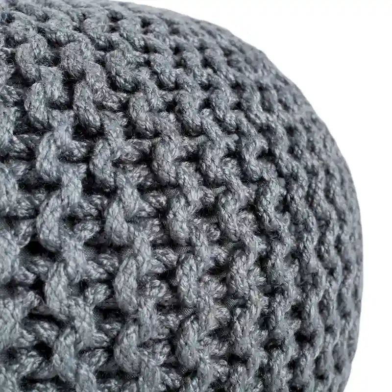 Pouf rond Asilah d'intérieur et d'extérieur - 20x20x14