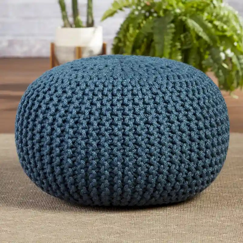 Pouf rond Asilah d'intérieur et d'extérieur - 20x20x14