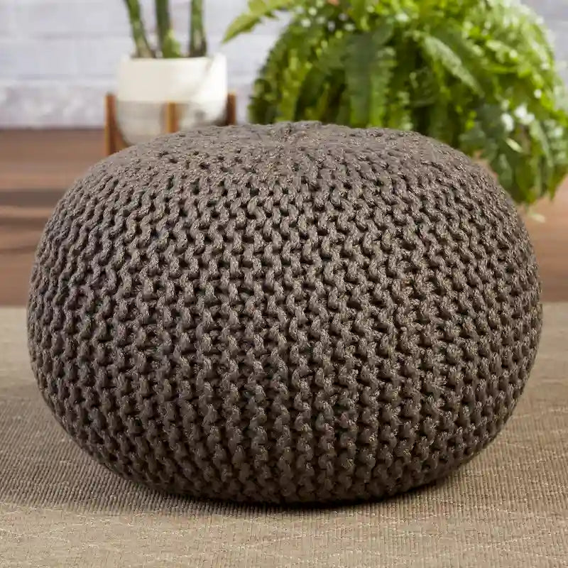 Pouf rond Asilah d'intérieur et d'extérieur - 20x20x14