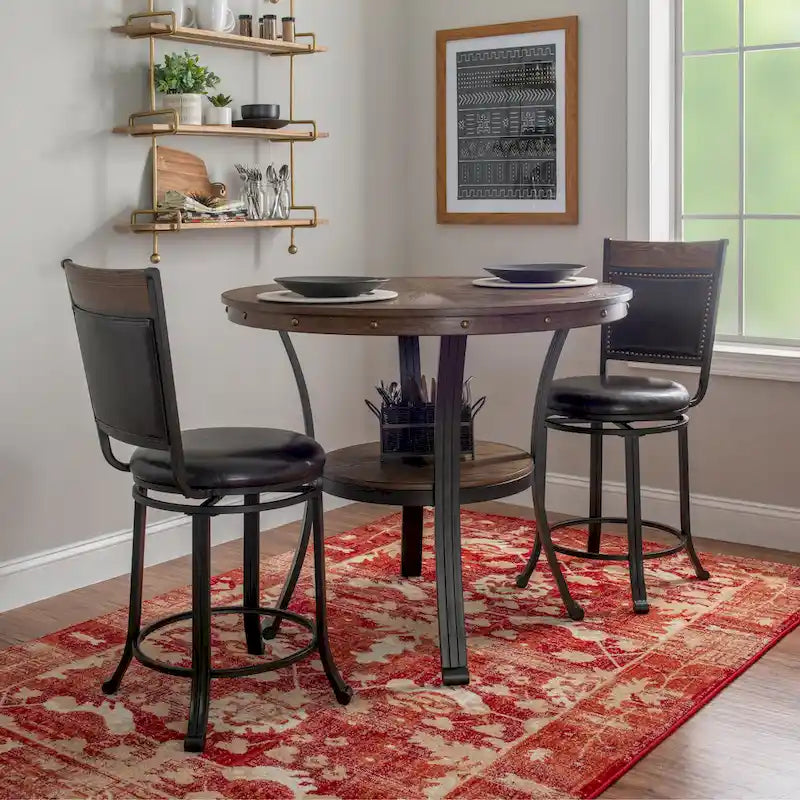 Table de comptoir industrielle ronde Franklin