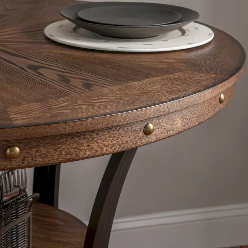 Table de comptoir industrielle ronde Franklin
