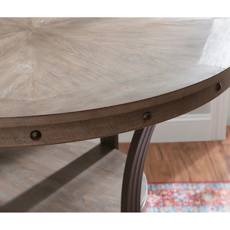 Table de comptoir industrielle ronde Franklin