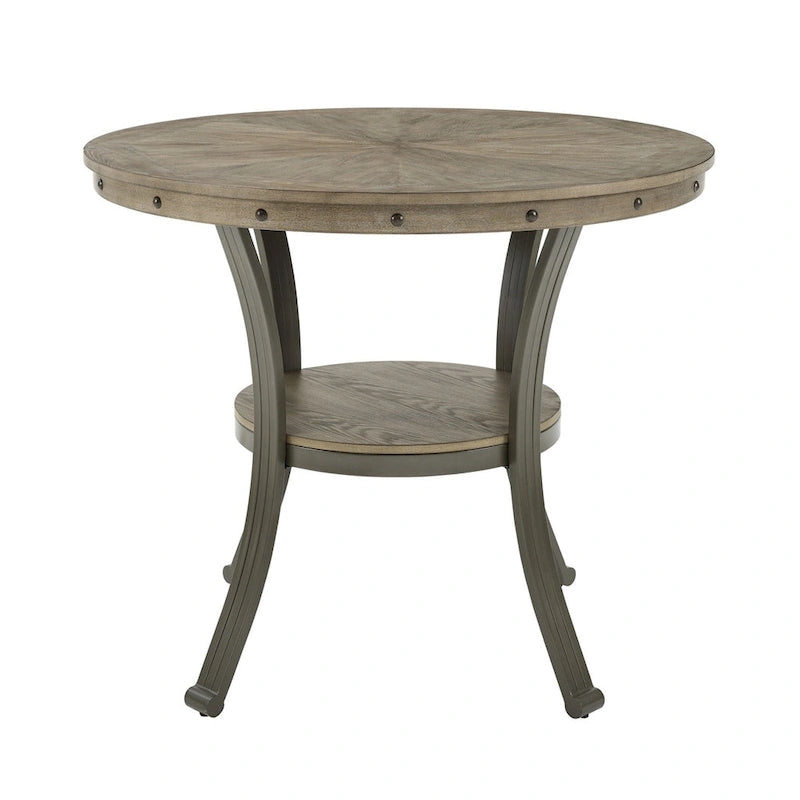Table de comptoir industrielle ronde Franklin