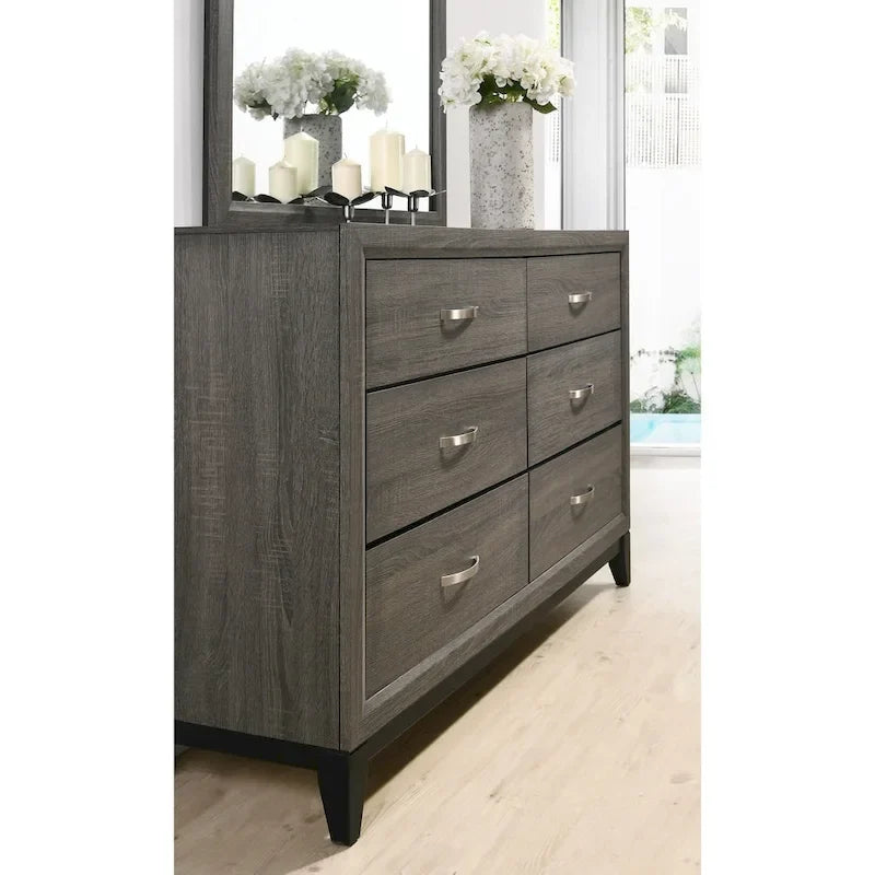 Ensemble de chambre à coucher 5 pièces contemporain Stout Panel de Roundhill Furniture