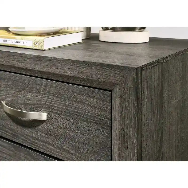 Ensemble de chambre à coucher 5 pièces contemporain Stout Panel de Roundhill Furniture