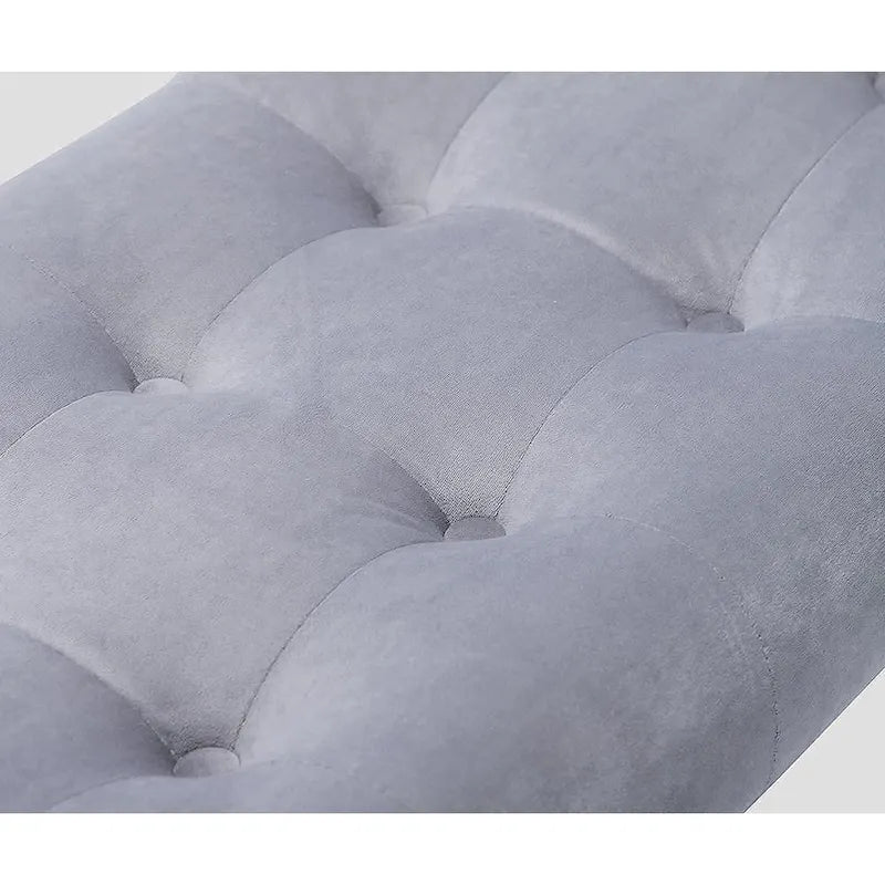 Banc de bout de lit Andeworld, banc d'entrée, pouf moderne en tissu pour couloir avec pieds en bois