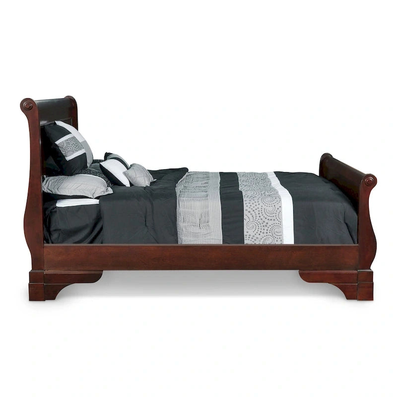 Lit traîneau Rodgers Bordeaux, New Classic Furniture